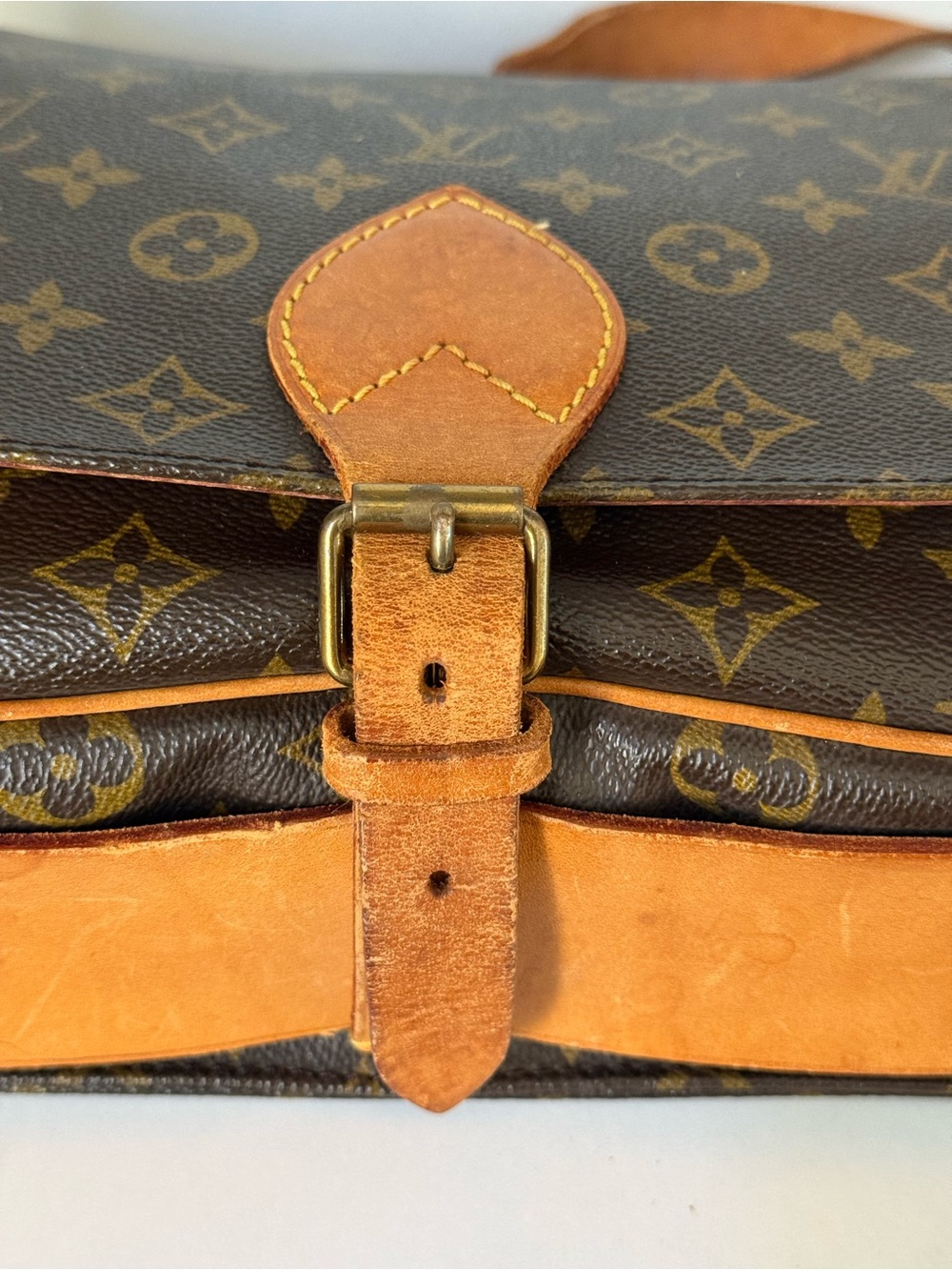 Low start🌟 LOUIS VUITTON Cartouchiere GM Shoulder Bag Monogram 🌟1984 - Picture 7 of 17